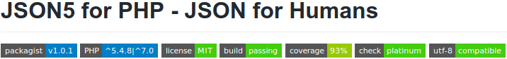 JSON5 for PHP